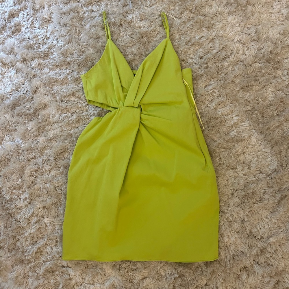 Lime green Zara dress